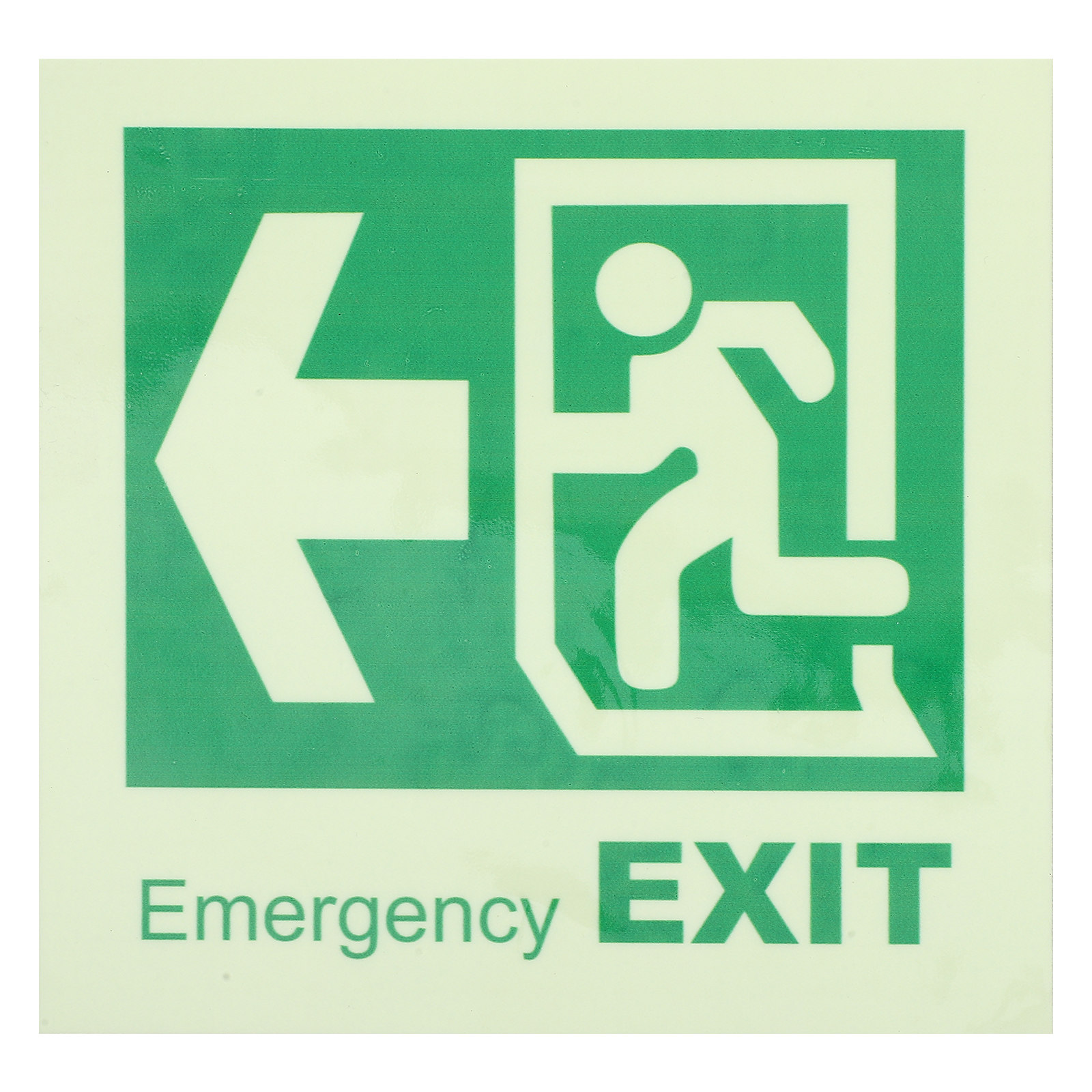 Emergency Exit Sign - Selbstklebendes Leuchtendes Notausgangsschild, im Dunkeln leuchtender