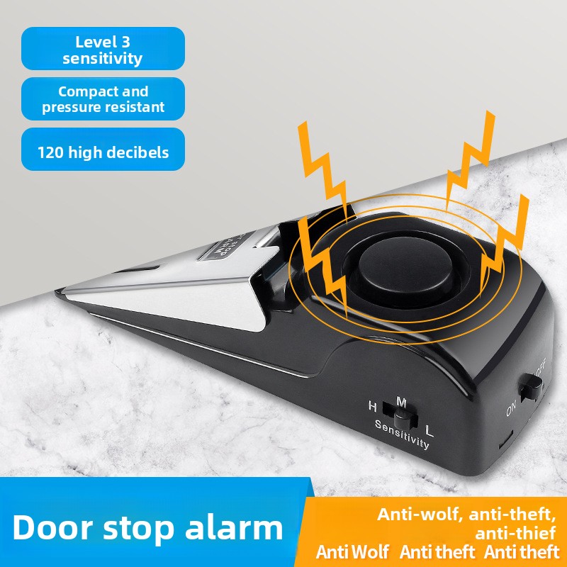 Door Stop Alarm - Türstopper für den weiblichen Haushalt, Antikollisionsgerät,