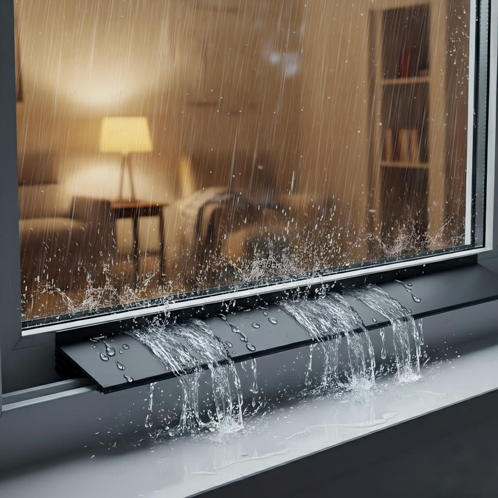 Window Lock Bar - 1,1 m winddichter Dichtungsstreifen, TPE-Fenster, Wassersicherung,
