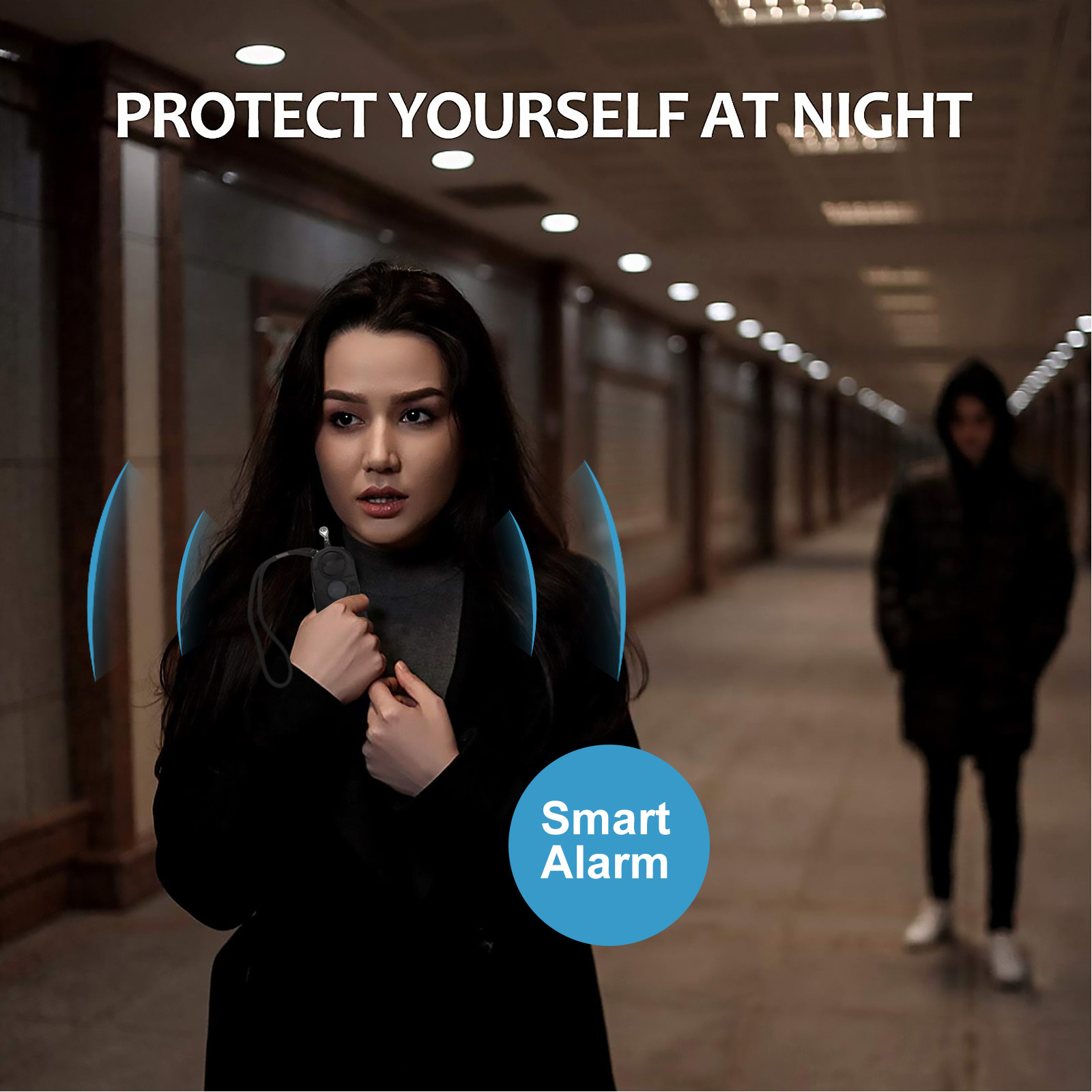 Personal Alarm Keychain - Hochwertiger Persönlicher Alarmschlüsselanhänger für Frauen, Drahtloser,