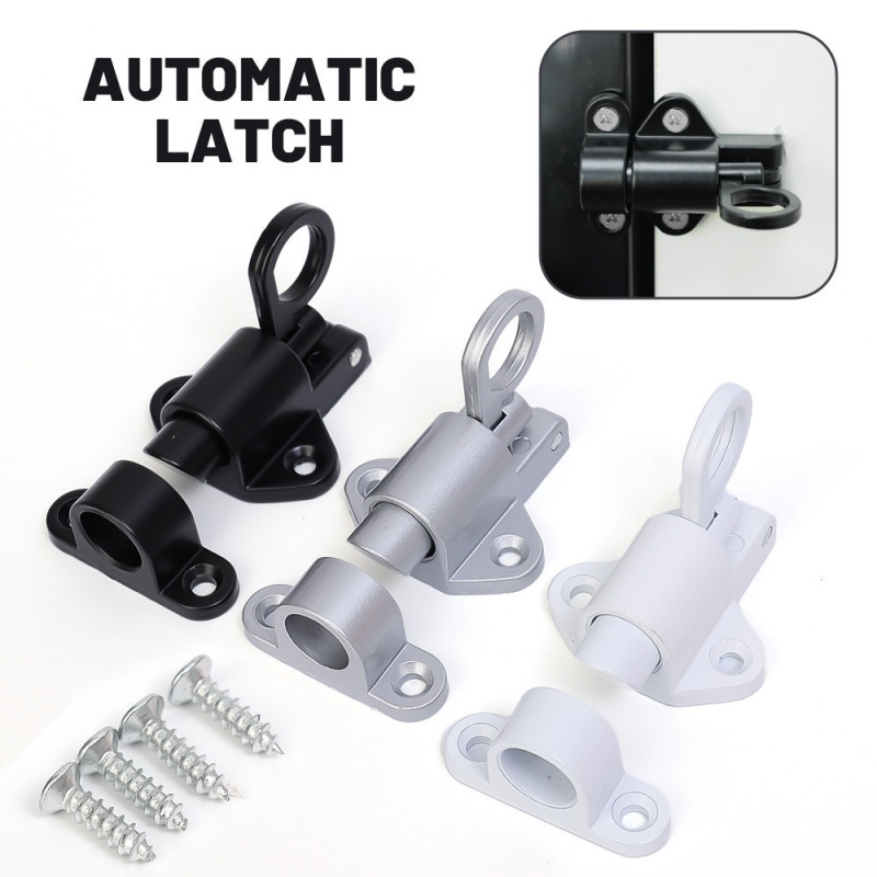 Window Lock Bar - Mehrzweck-Federtür-Fensterriegelschloss, automatische und selbstschließende Sicherheit, langlebiger