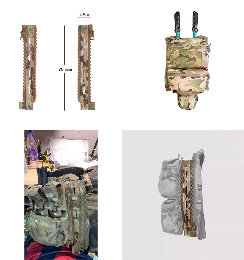 Flood Barrier Bag - FCPC V5 Taktischer Rucksack, spezieller Erweiterungs-Reißverschluss-Patch,