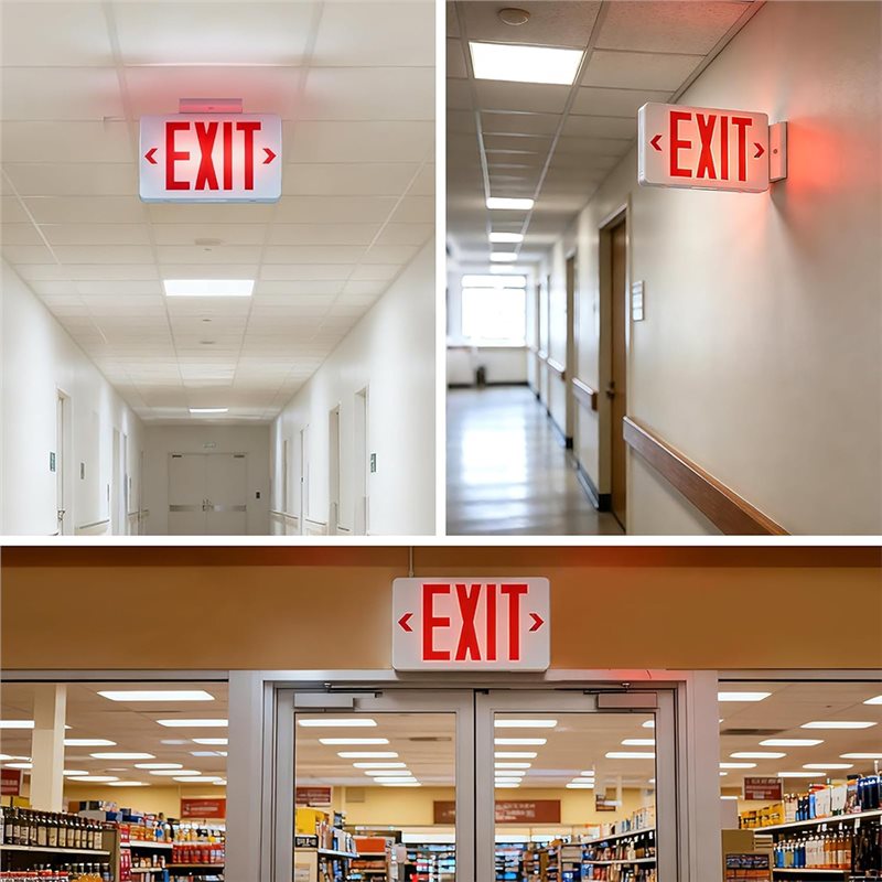 ABKQ-UL-gelistetes LED-Notbele – Emergency Exit Sign Bewertung und Preis