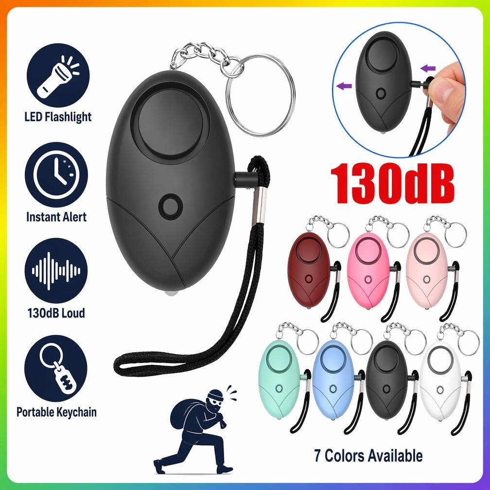 130 dB persönlicher Sicherheit – Personal Alarm Keychain Bewertung und Preis