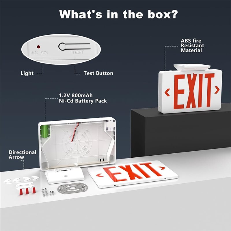 B67C UL-gelistet, Kommerzielle – Emergency Exit Sign Bewertung und Preis