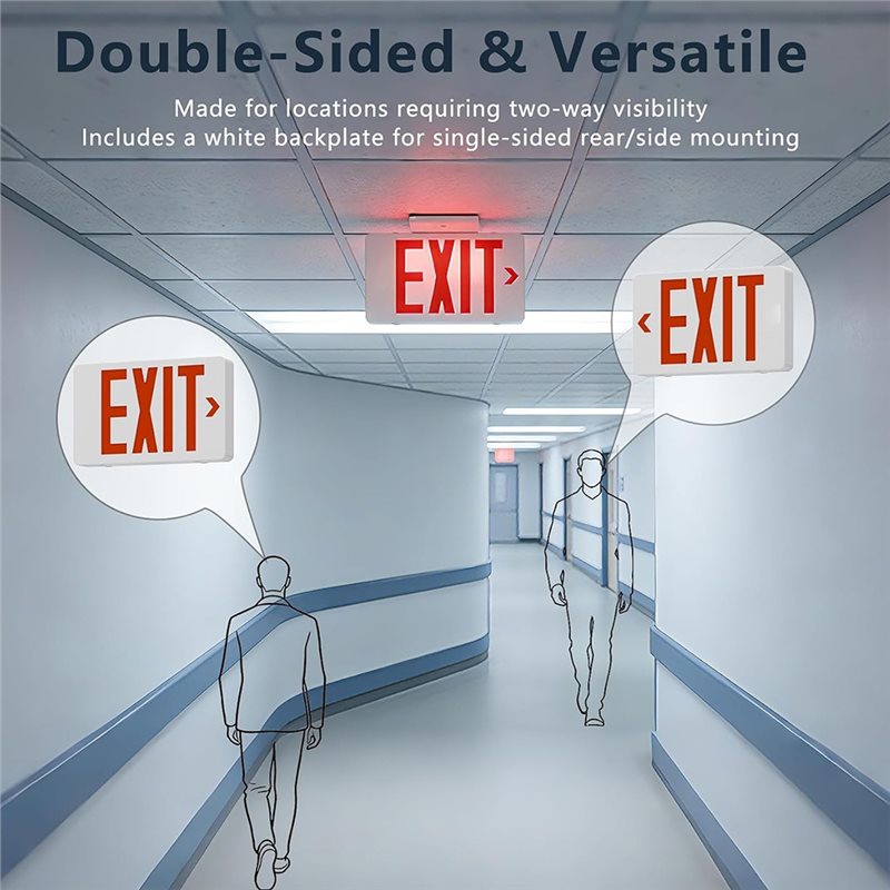 A46U UL-gelistetes LED-Notbele – Emergency Exit Sign Bewertung und Preis