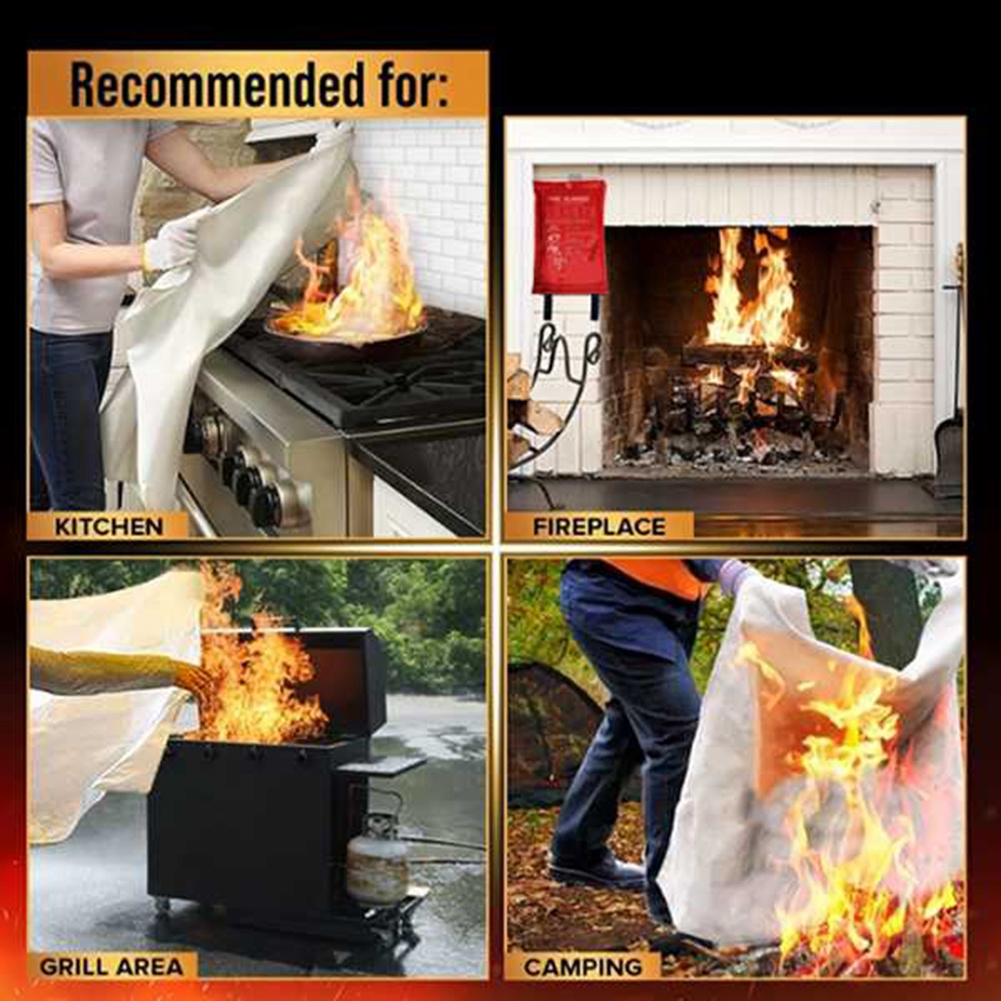 AED2-Notfall-Feuerlöschdecke,  – Fire Blanket Kitchen Bewertung und Preis