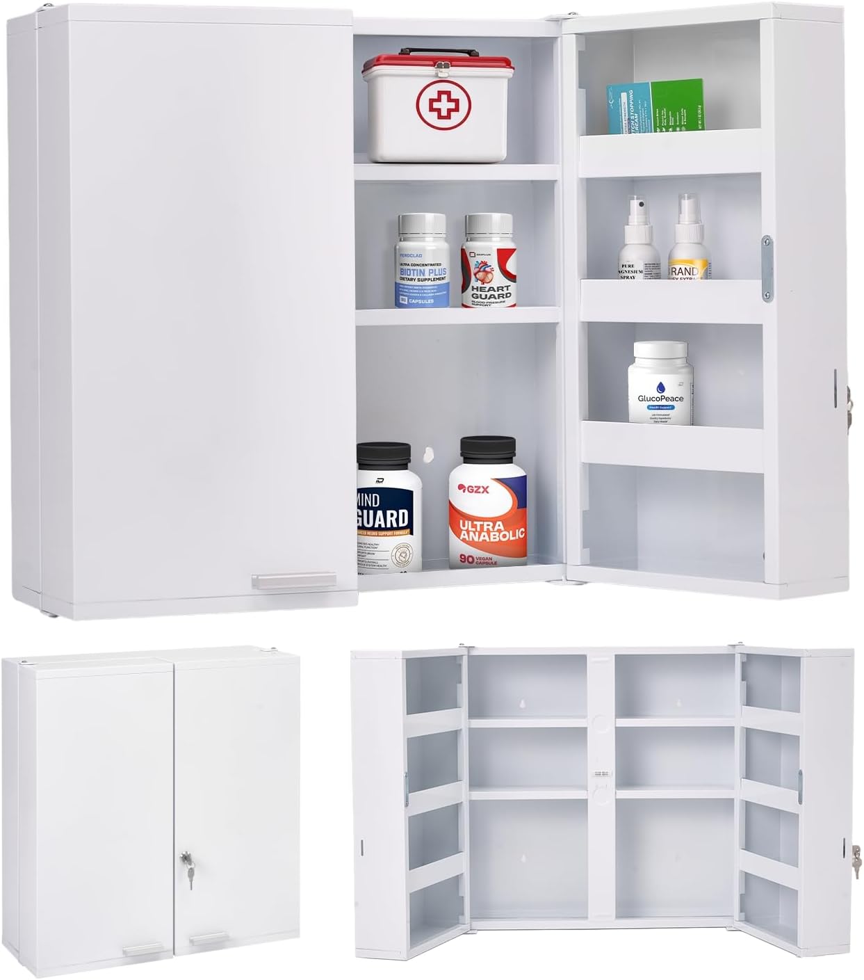 Großer abschließbarer Medizins – Medicine Cabinet Lock Bewertung und Preis